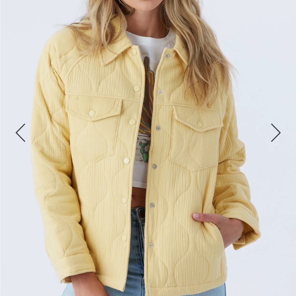 Yellow Quilted Women's Jacket